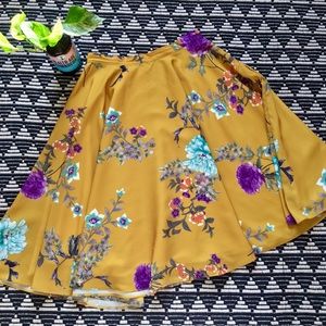 “Ikebana for All” Midi Skirt